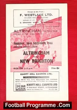 Altrincham v New Brighton 1965