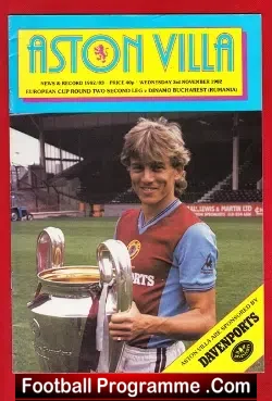 Aston Villa v Dinamo Bucharest 1982 – Romania Team