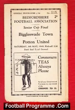 Biggleswade Town v Potton United 1948