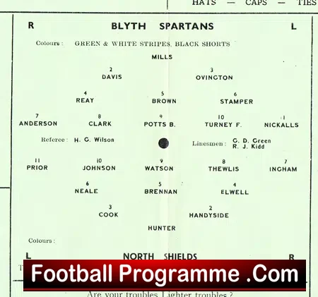 Blyth Spartans v North Shields 1958 – Midland County League