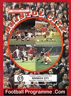 Bristol City v Norwich City 1978