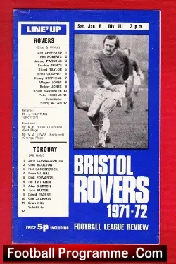 Bristol Rovers v Torquay United 1972