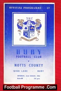 Bury v Notts County 1953