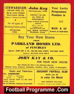 Cheshunt v Civil Service 1966 – London Senior Cup