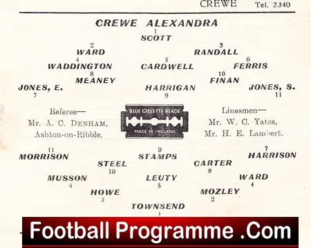 Crewe Alexandra v Derby County 1948 – 1940s