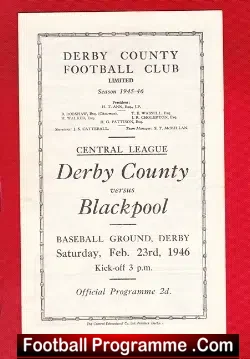 Derby County v Blackpool 1946
