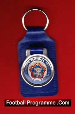 England Ladies Womens Football Keyring Fob 1980s - football programme