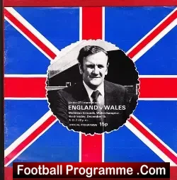 England v Wales 1977 – Under 21 U21 at Wolves