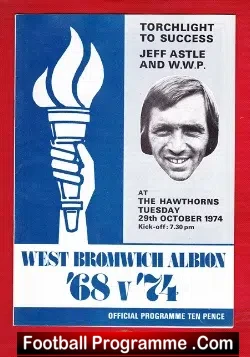 Geoff Astle Testimonial Benefit Game West Bromwich WBA 1974 + Best