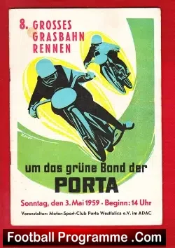 Germany Speedway Programme 1959 – Grasbahn Rennen