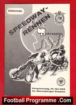 Germany Speedway Programme 1969 – Abensberg
