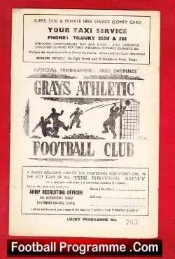 Grays Athletic v Ilford 1949 – Essex Senior Cup
