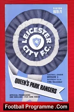 Leicester City v QPR 1970 - football programme
