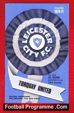 Leicester City v Torquay United 1971 - football programme