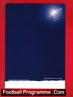 Manchester United Womens Football Official Christmas Card 1998 - football programme