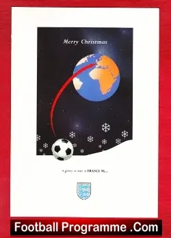 Manchester United Womens Football Official Christmas Card 1997 Womens - football programme