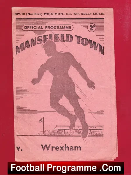 Mansfield Town v Wrexham 1948