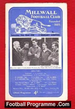 Millwall v Torquay United 1958