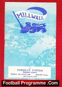 Millwall v Torquay United 1964