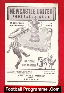 Newcastle United v Fulham 1951