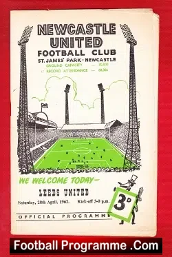 Newcastle United v Leeds United 1962