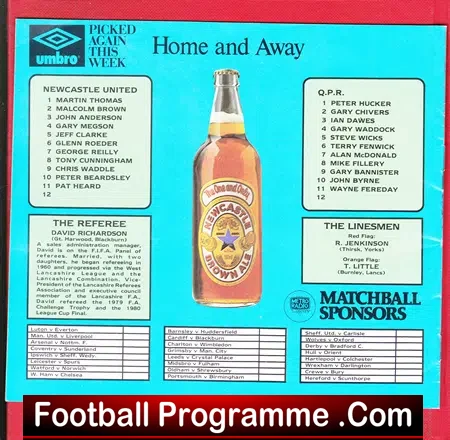Newcastle United v QPR 1985 – Gazza Debut First Game