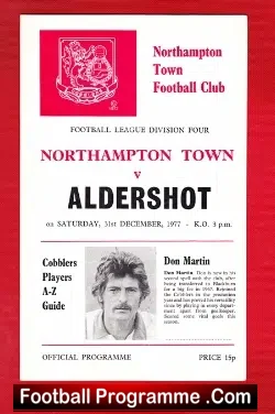 Northampton Town v Aldershot 1977