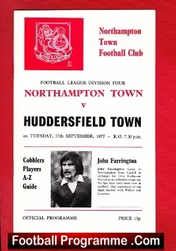 Northampton Town v Huddersfield Town 1977