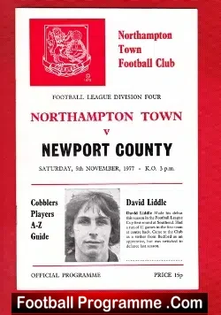 Northampton Town v Newport County 1977