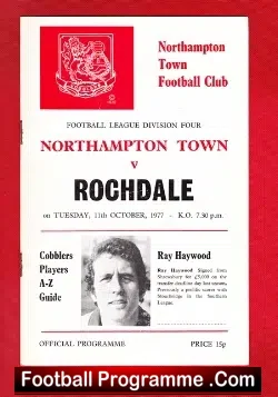 Northampton Town v Rochdale 1977
