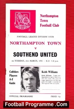 Northampton Town v Southend United 1978