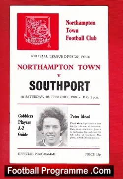 Northampton Town v Southport 1978