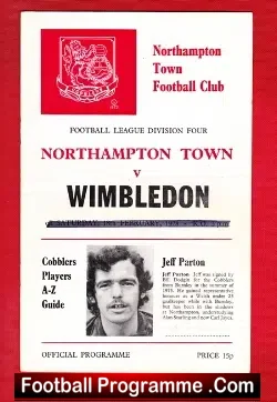 Northampton Town v Wimbledon 1978