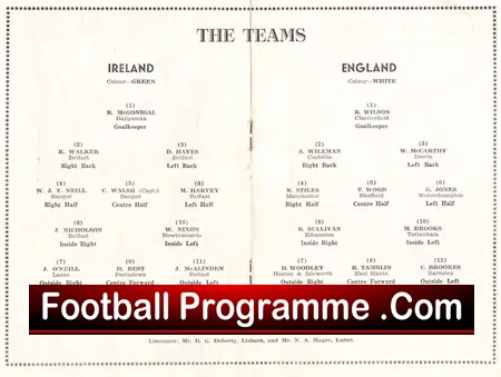 Northern Ireland v England 1957 – Schoolboys at Grosvenor Park