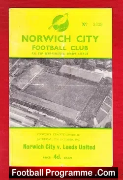Norwich City v Leeds United 1960
