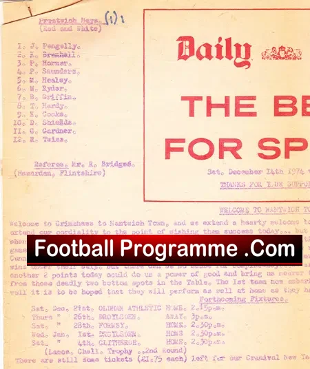 Prestwich Heys v Nantwich Town 1974