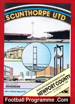 Scunthorpe United v Newport County 1987