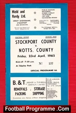 Stockport County v Notts County 1965