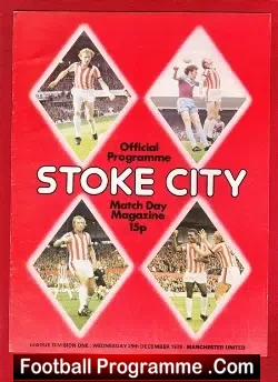 Stoke City v Manchester United 1976 - football programme