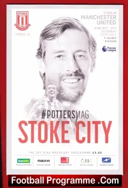 Stoke City v Manchester United 2017 PLUS TS Record Wayne Rooney