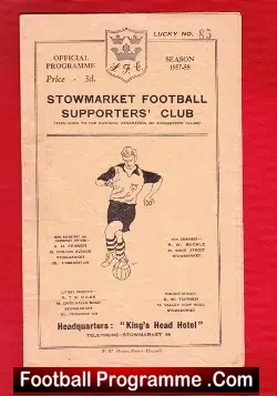 Stowmarket v Holbeach United 1957 – Eastern Counties League
