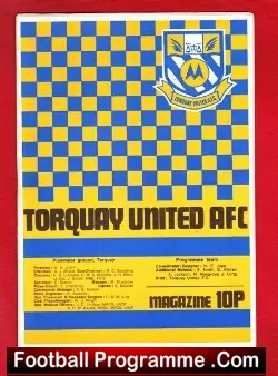 Torquay United v Barnsley 1977