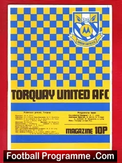 Torquay United v Bournemouth 1976