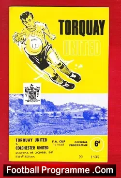 Torquay United v Colchester United 1967