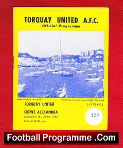 Torquay United v Crewe Alexandra 1966