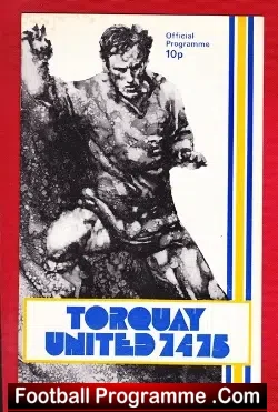 Torquay United v Darlington 1974 - football programme