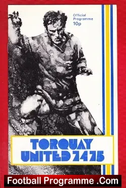 Torquay United v Doncaster Rovers 1974 - football programme