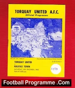 Torquay United v Halifax Town 1965