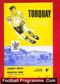 Torquay United v Mansfield Town 1968