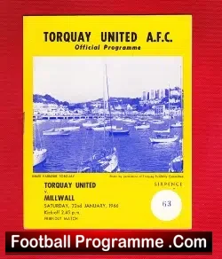 Torquay United v Millwall 1966